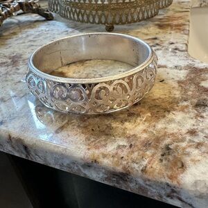 Elegant Silver Bangle Bracelet